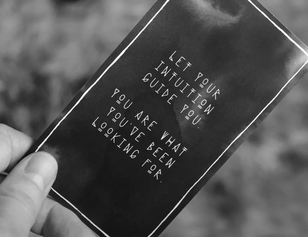 A motivational card.